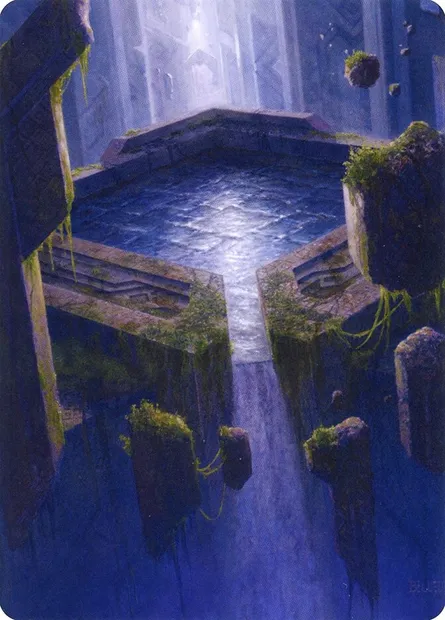 Morphic Pool // Morphic Pool, Magic card AZNR 32 — Zendikar Rising Art Series set