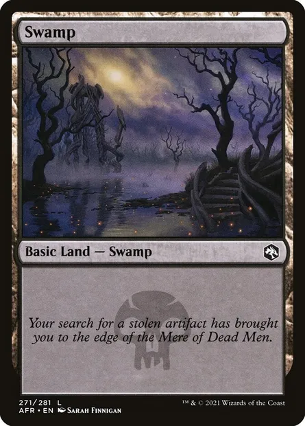 Swamp, Magic card AFR 271 — Adventures in the Forgotten Realms set