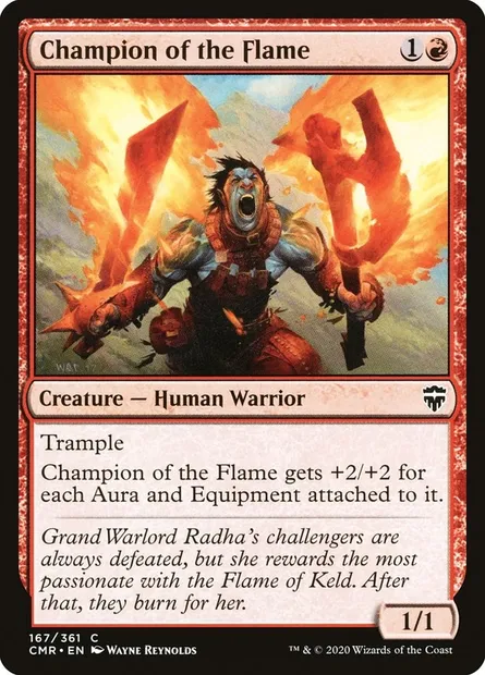 Champion of the Flame, Magic card CMR 167 — Commander Legends set