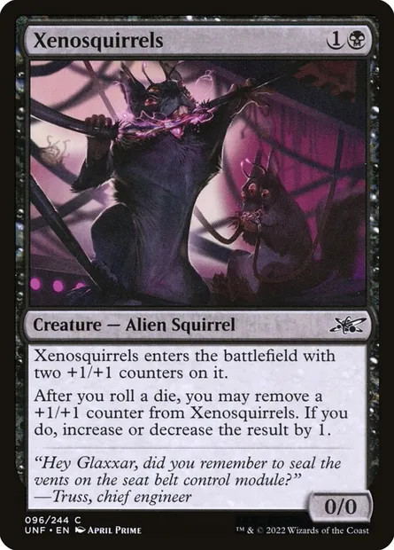 Xenosquirrels, Magic card UNF 96 — Unfinity set
