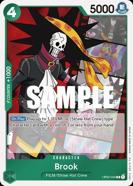 Brook, carte One Piece OP02-040 — extension PARAMOUNT WAR