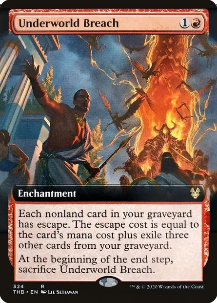 Brèche du Monde souterrain, carte Magic THB 324 — extension Theros Beyond Death