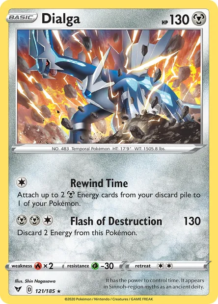 Dialga, Pokémon card VIV 121 — Vivid Voltage set