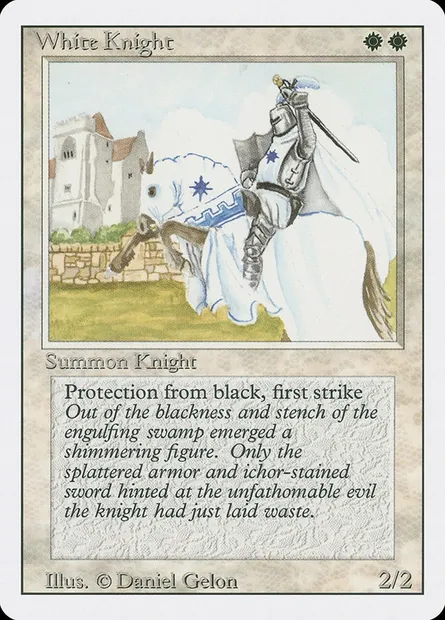 White Knight, Magic card 3ED 44 — Revised Edition set