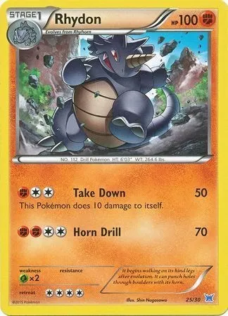 Rhydon, Pokémon card TK8O 025 — XY Trainer Kit: Latios set