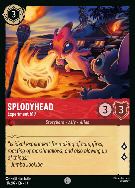 Splodyhead - Experiment 619, Disney Lorcana card CH13-117 — Attack of the Vine! set