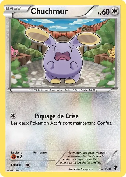 Chuchmur, carte Pokémon PHF 83 — extension Vigueur Spectrale