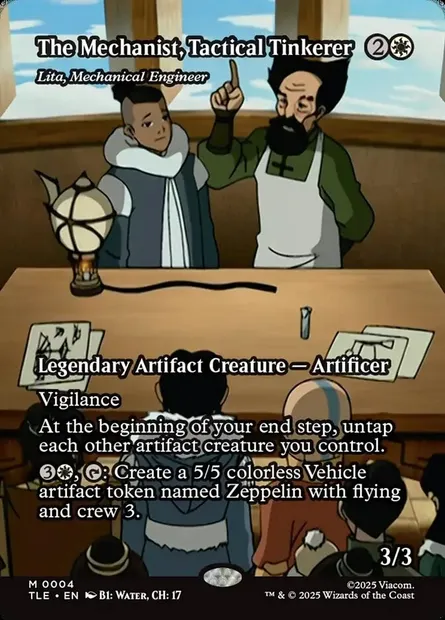 Lita, Mechanical Engineer, Magic card TLE 4 — Avatar: The Last Airbender Eternal set