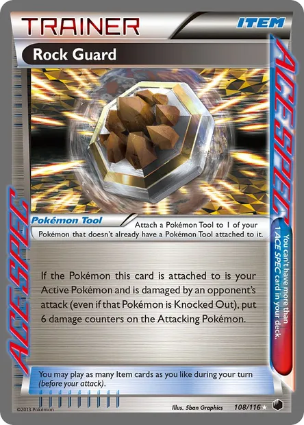 Rock Guard, Pokémon card PLF 108 — Plasma Freeze set