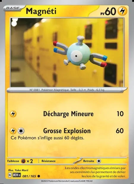 Magnéti, carte Pokémon MEW 081 — extension 151