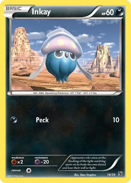 Inkay, Pokémon card KSS 18 — Kalos Starter Set set