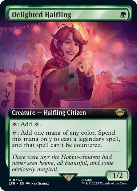 Delighted Halfling, Magic card LTR 363 — The Lord of the Rings: Tales of Middle-earth set