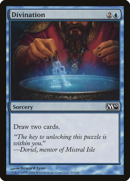 Divination, Magic card M10 49 — Magic 2010 set