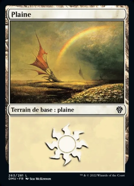 Plaine, carte Magic DMU 263 — extension Dominaria Uni
