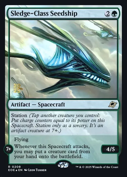 Sledge-Class Seedship, Magic card PEOE 208s — Edge of Eternities Promos set
