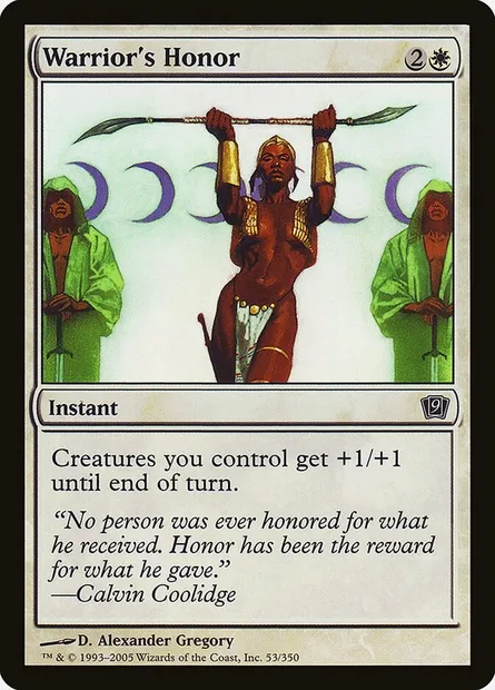 Warrior's Honor, Magic card 9ED 53★ — Ninth Edition set