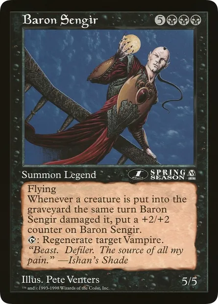 Baron Sengir, Magic card OLEP 37 — Oversized League Prizes set