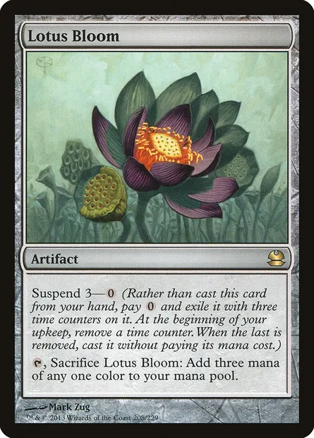Floraison de lotus, carte Magic MMA 208 — extension Modern Masters