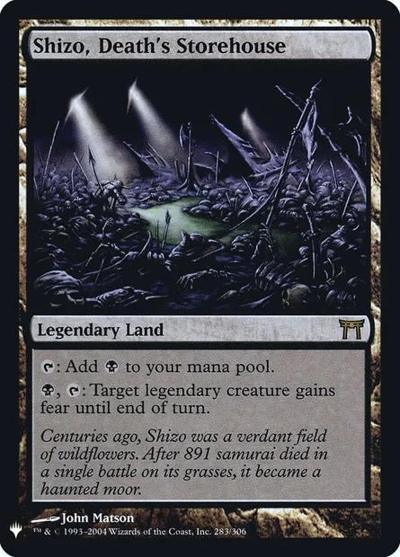 Shizo, Death's Storehouse, Magic card PLST CHK-283 — The List set