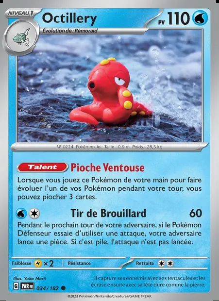 Octillery, carte Pokémon PAR 034 — extension Faille Paradoxe