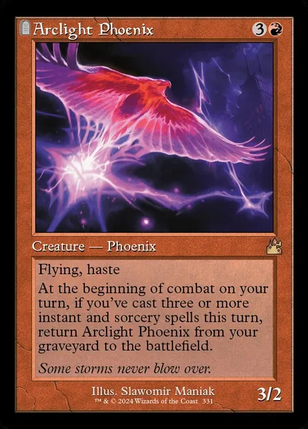 Arclight Phoenix, Magic card RVR 331 — Ravnica Remastered set