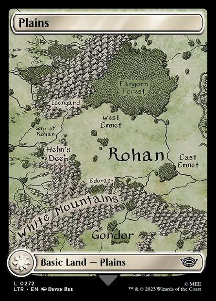 Plains, Magic card LTR 272 — The Lord of the Rings: Tales of Middle-earth set
