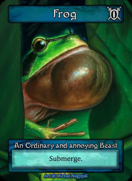 Frog, Sorcery card BET 066 — Beta set