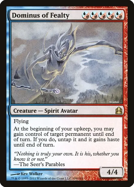 Dominus of Fealty, Magic card CMD 194 — Commander 2011 set
