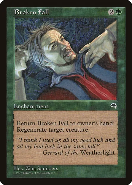Broken Fall, Magic card TMP 216 — Tempest set