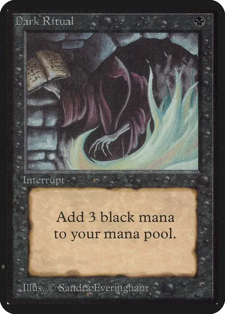 Dark Ritual, Magic card LEA 98 — Limited Edition Alpha set