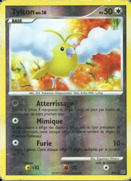 Tylton, carte Pokémon PL SH5 — extension Platine
