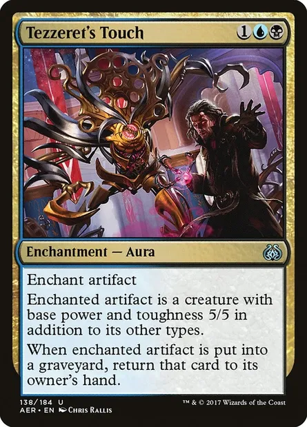 Tezzeret's Touch, Magic card AER 138 — Aether Revolt set