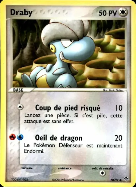 Draby, carte Pokémon DR 50 — extension EX Dragon