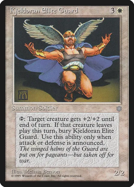 Kjeldoran Elite Guard, Magic card ICE 34 — Ice Age set
