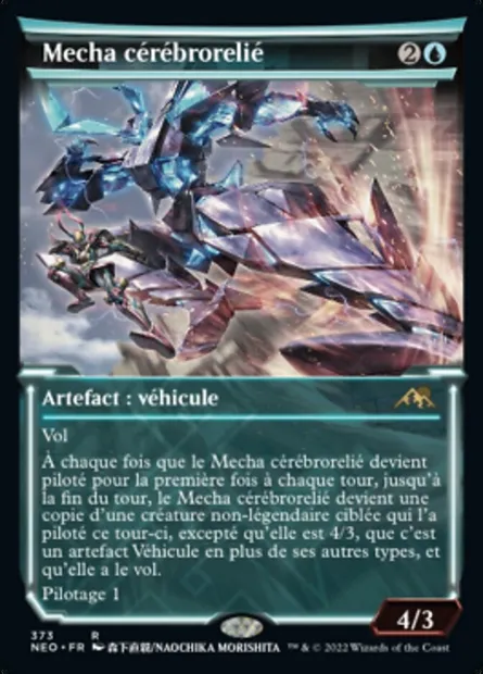Mecha cérébrorelié, carte Magic NEO 373 — extension Kamigawa: La Dynastie Néon