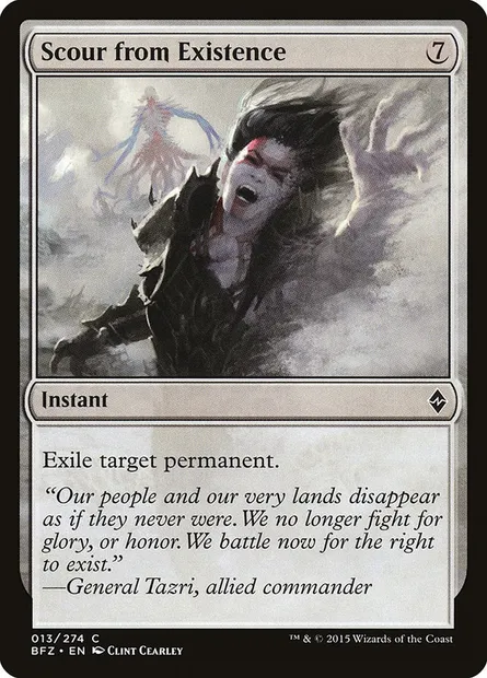 Scour from Existence, Magic card BFZ 13 — Battle for Zendikar set