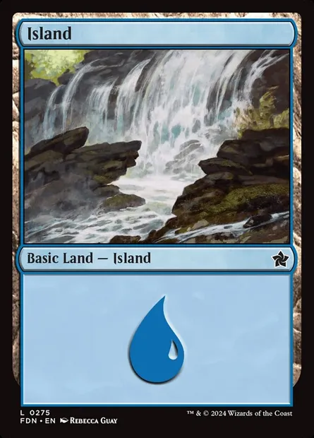 Island, Magic card FDN 275 — Foundations set