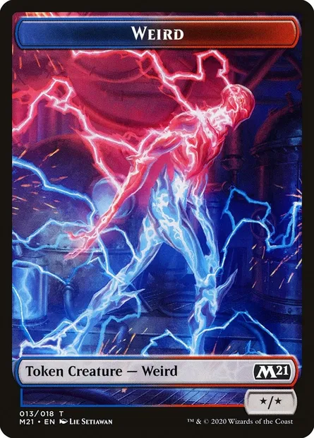 Weird, carte Magic TM21 13 — extension Core Set 2021 Tokens