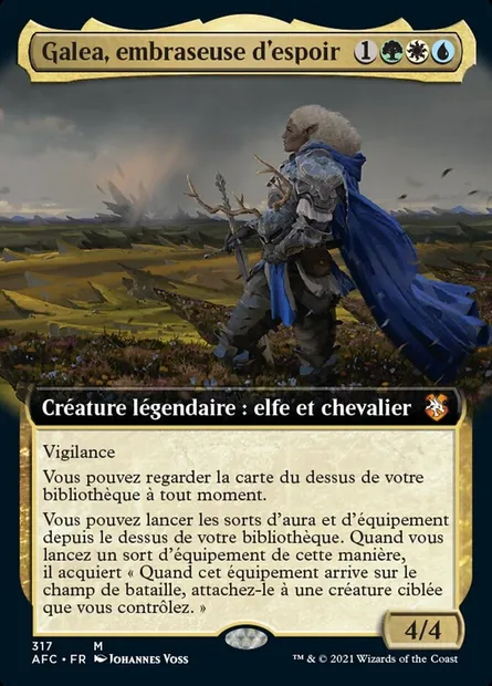 Galea, embraseuse d'espoir, carte Magic AFC 317 — extension Forgotten Realms Commander