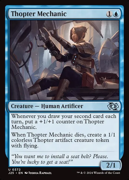Thopter Mechanic, Magic card J25 372 — Foundations Jumpstart set