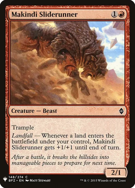 Makindi Sliderunner, Magic card PLST BFZ-148 — The List set