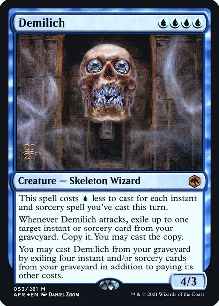 Demilich, Magic card PAFR 53s — Adventures in the Forgotten Realms Promos set
