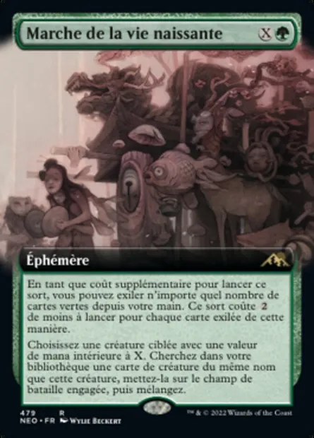 Marche de la vie naissante, carte Magic NEO 479 — extension Kamigawa: La Dynastie Néon