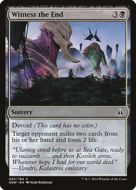 Witness the End, Magic card OGW 82 — Oath of the Gatewatch set