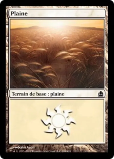 Plaine, carte Magic CMD 299 — extension Commander 2011