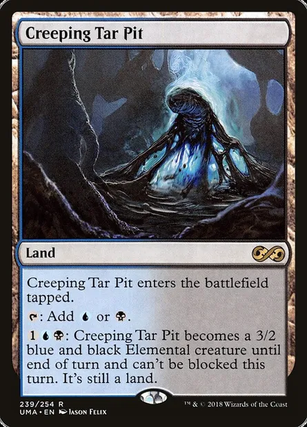 Creeping Tar Pit, Magic card UMA 239 — Ultimate Masters set