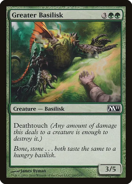 Greater Basilisk, Magic card M11 180 — Magic 2011 set