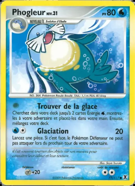 Phogleur Niv. 31, carte Pokémon RR 77 — extension Rivaux Émergeants