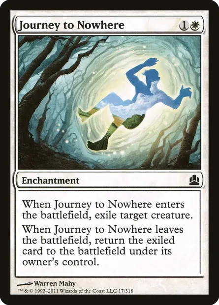 Journey to Nowhere, Magic card CMD 17 — Commander 2011 set