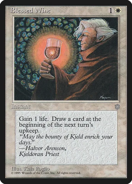 Blessed Wine, Magic card ICE 7 — Ice Age set